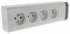Bloc multiprises de 4 prises 2P+T