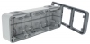 Boitier Plexo saillie 3 postes horizontal (composable)
