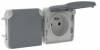 Prise de courant 2P+T double pr�-cabl�e Plexo (composable)
