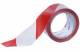 Ruban de d�limitation chantier rouge et blanc 75mm 50 m�tres