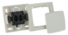 Interrupteur bipolaire complet saillie blanc