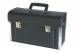 Valise verrouillable pour outils en cuir noir