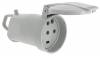 Fiche femelle 20A 3P+N+T Plexo avec poign�e et volet de protec