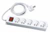 Rallonge multiprise 5 prises 2P+T avec inter. et cable de 1.5 m