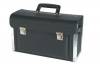 Valise verrouillable pour outils en cuir noir