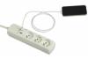 Rallonge multiprise 3 prises 2P+T et USB avec cable de 1,5m