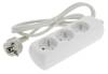 Rallonge multiprise 3 prises 2P+T avec cable 3G1mm de 1,5 m