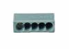 Bornes de connexion opaque 5 entr�es.Pot de 50