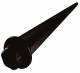 Piquet en aluminium noir pour spot halog�ne 150 Watts