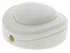 Interrupteur � pied uni-polaire blanc touche blanc