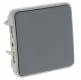 Bouton poussoir NO et NF Plexo gris (composable)
