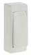 Bouton poussoir saillie �troit complet blanc