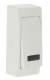 Bouton poussoir � voyant saillie �troit complet blanc
