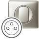 Enjoliveur pour prise 2P+T Legrand C�liane couleur titane