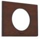 Plaque C�liane 1 poste Acajou