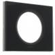 Plaque C�liane 1 poste Verre noir
