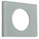Plaque C�liane 1 poste Verre kaolin