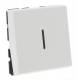 Bouton poussoir � voyant 2 modules blanc Legrand Mosaic