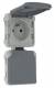 Prise de courant 2P+T double pr�-cabl�e Plexo (composable)