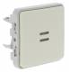 Bouton poussoir lumineux Plexo blanc (composable) Bouton poussoir lumineux Plexo blanc (composable)