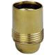 Douille culot E27 en acier laiton chemise lisse borne de terre