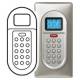 Enjoliveur pour clavier d'alarme radio Blanc Legrand C�liane