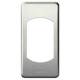 Plaque 1 module Titane Legrand C�liane
