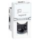 Prise RJ 45 cat. 6A STP blanche 1M Legrand Mosaic