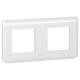 Enjoliveur 2X2M horizontal Legrand Mosaic Blanc antimicrobien