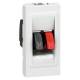 Prise haut-parleurs 1 module blanc Legrand Mosaic