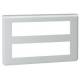 Enjoliveur 2X10 modules alu Legrand Mosaic