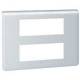 Enjoliveur 2X6 modules alu Legrand Mosaic