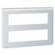 Enjoliveur 2X8 modules alu Legrand Mosaic