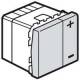Variateur de lumi�re 2 modules aluminium 400W Legrand Mosaic