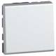 Va et vient 2 modules aluminium Legrand Mosaic
