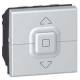 Bouton poussoir pour volets roulants aluminium Legrand Mosaic