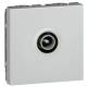 Prise t�l�vision aluminium Legrand Mosaic