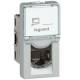 Prise RJ 45 cat. 6 FTP alu 1M Legrand Mosaic