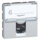Prise RJ 45 cat. 6A STP alu 2M Legrand Mosaic