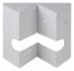 Fixation d'angle couleur blanc pour d�tecteurs Luxa