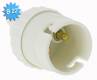 10 douilles B22 blanche simple bague
