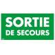 Etiquette addittionnelle Sortie de secours pour BAES