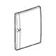 Legrand Ekinoxe coffret 2x13 modules porte blanche