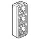 Boitier Plexo saillie 3 postes vertical (composable)