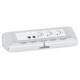 Bloc bureau de 3 prises 2P+T et 2 prises RJ45 cat. 6 FTP