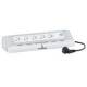 Bloc bureau de 5 prises 2P+T avec disjoncteur diff�rentiel