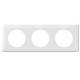 Plaque C�liane 3 postes Blanc