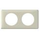 Plaque C�liane 2 postes Sable