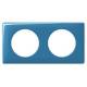 Plaque C�liane 2 postes Cyan