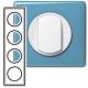 Plaque C�liane 4 postes Cyan
